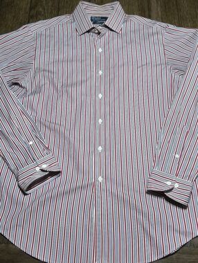 Men's RALPH LAUREN STRIPED REGENT DRESS SHIRT CLASSIC FIT 16.5-36/37